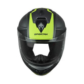 Casco Spartan Draken S Sonar Negro Gris Verde